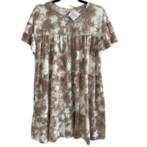 NWT Pixi & Ivy Dress Stars Rustic Babydoll Dress Size Small / Medium - Picture 6 of 6